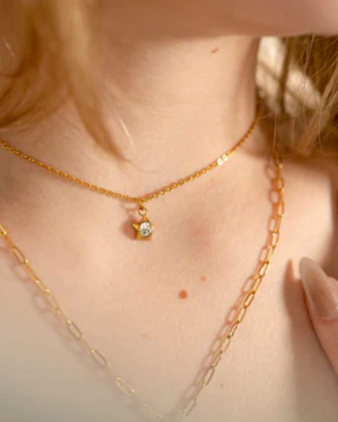 Star & Gem 18K Gold PVD Stainless Steel Charm/Pendant - Waterproof