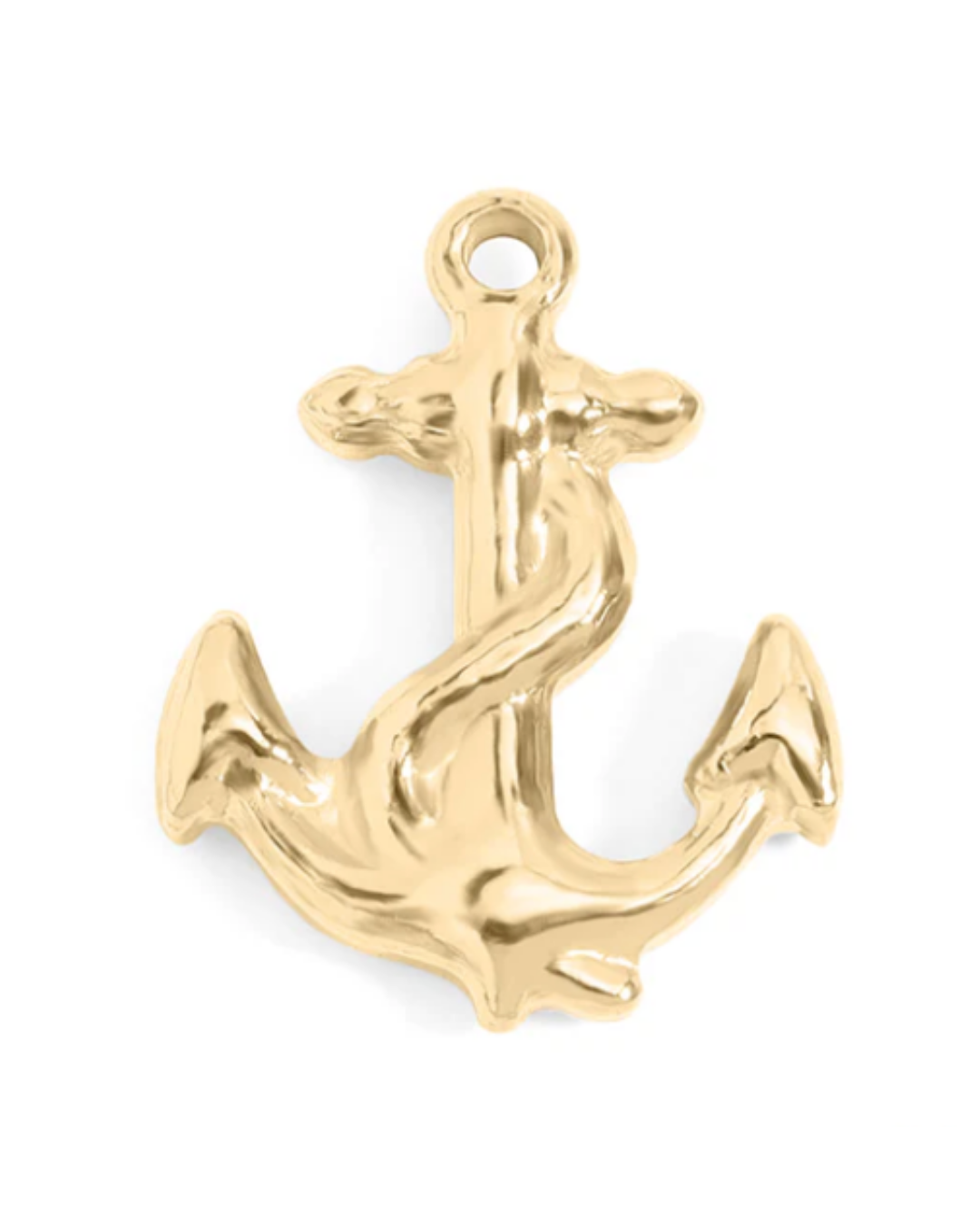 Anchor 18K Gold PVD Stainless Steel Charm/Pendant - Waterproof