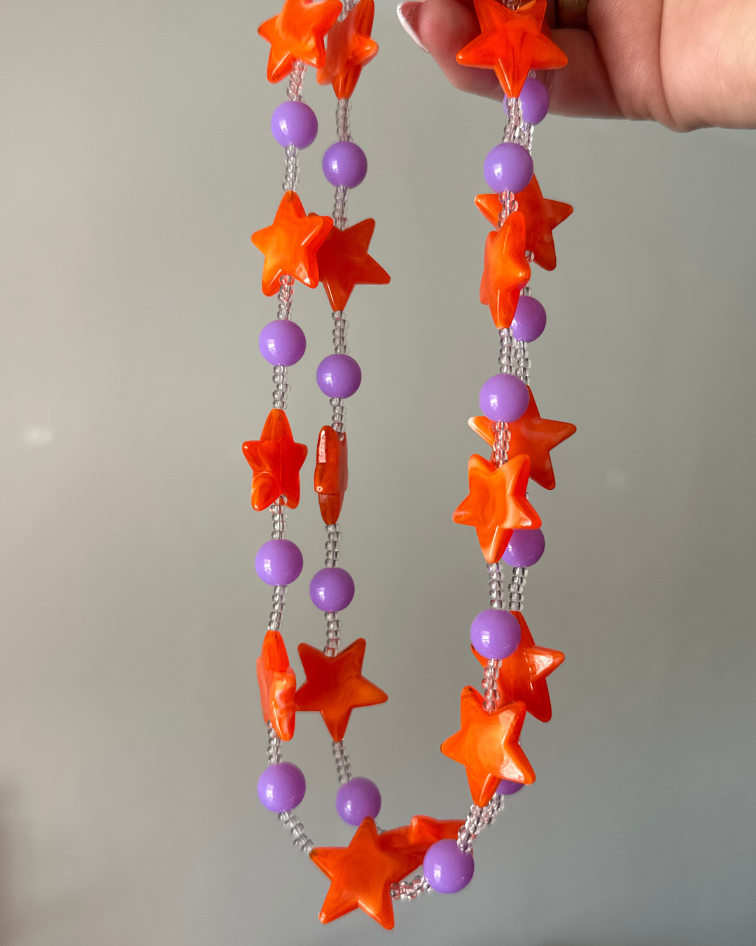 Lilac Stars necklace
