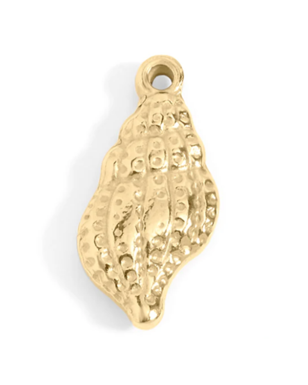 Cone Shell 18K Gold PVD Stainless Steel Charm/Pendant - Waterproof