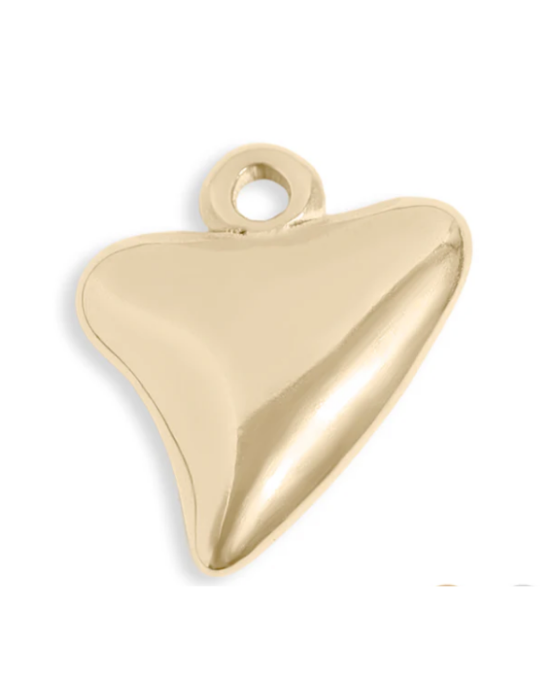 Shark Tooth 18K Gold PVD Stainless Steel Charm/Pendant - Waterproof