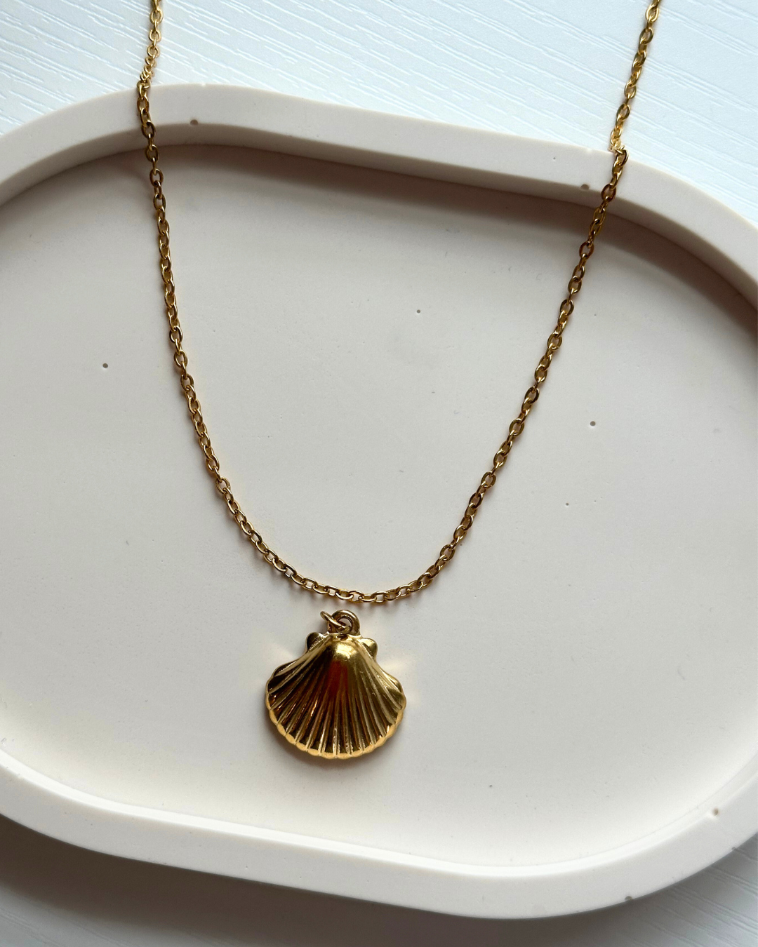 Oval Loop 18K Gold PVD Stainless Steel