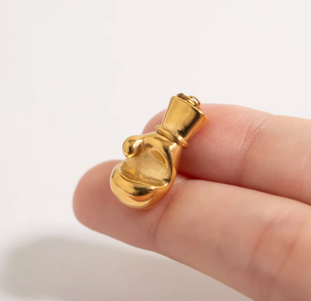 Boxing Glove Charm 18K Gold PVD