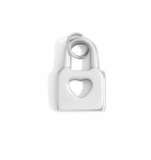 Stainless Steel Lock Charm