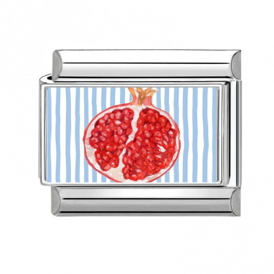 Pomegranate Stainless Steel Italian Charm
