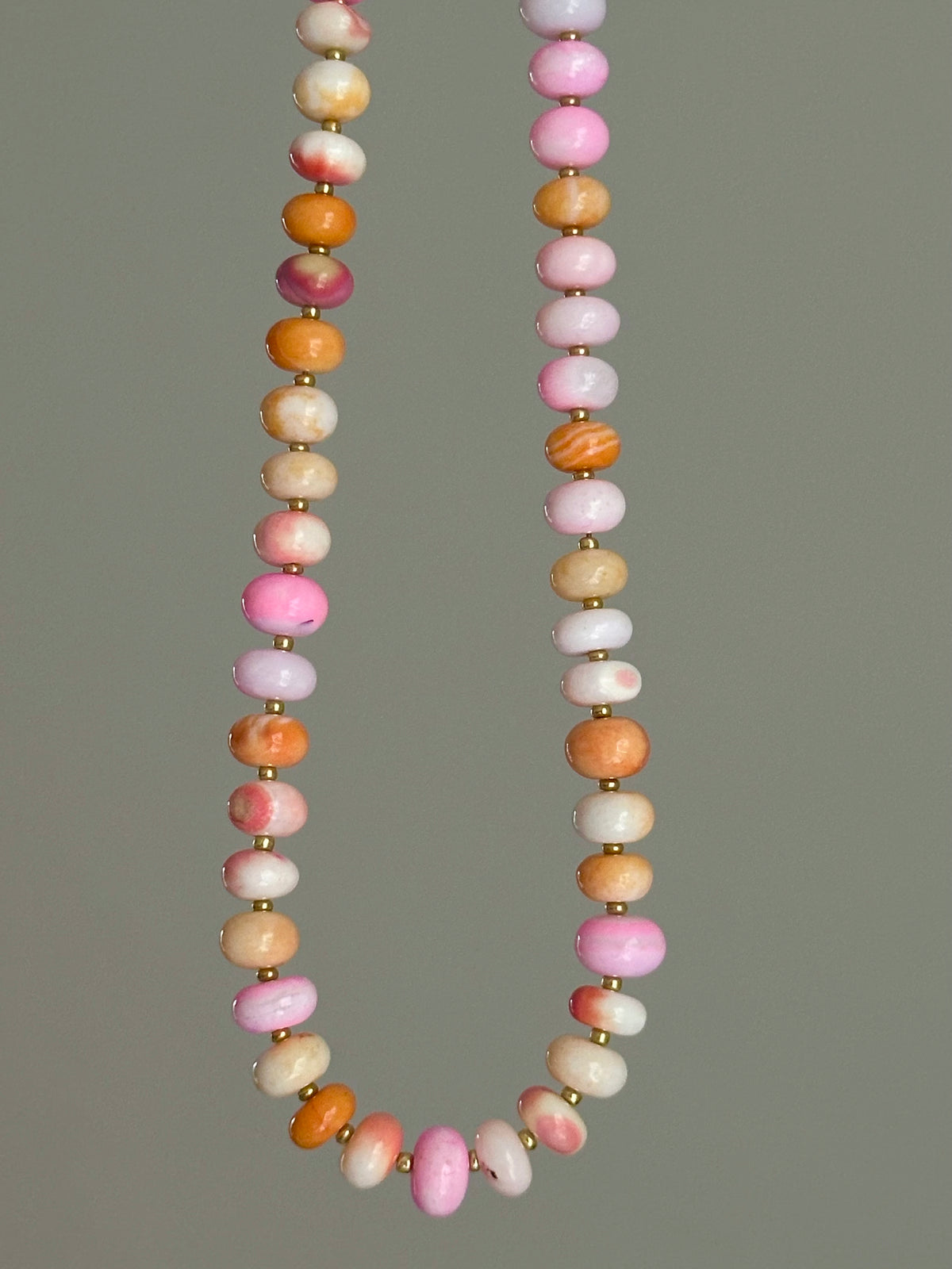 The Creamsicle - Opal Beaded Necklace