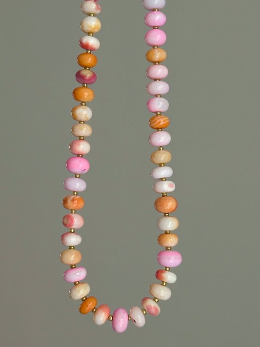 The Creamsicle - Opal Beaded Necklace