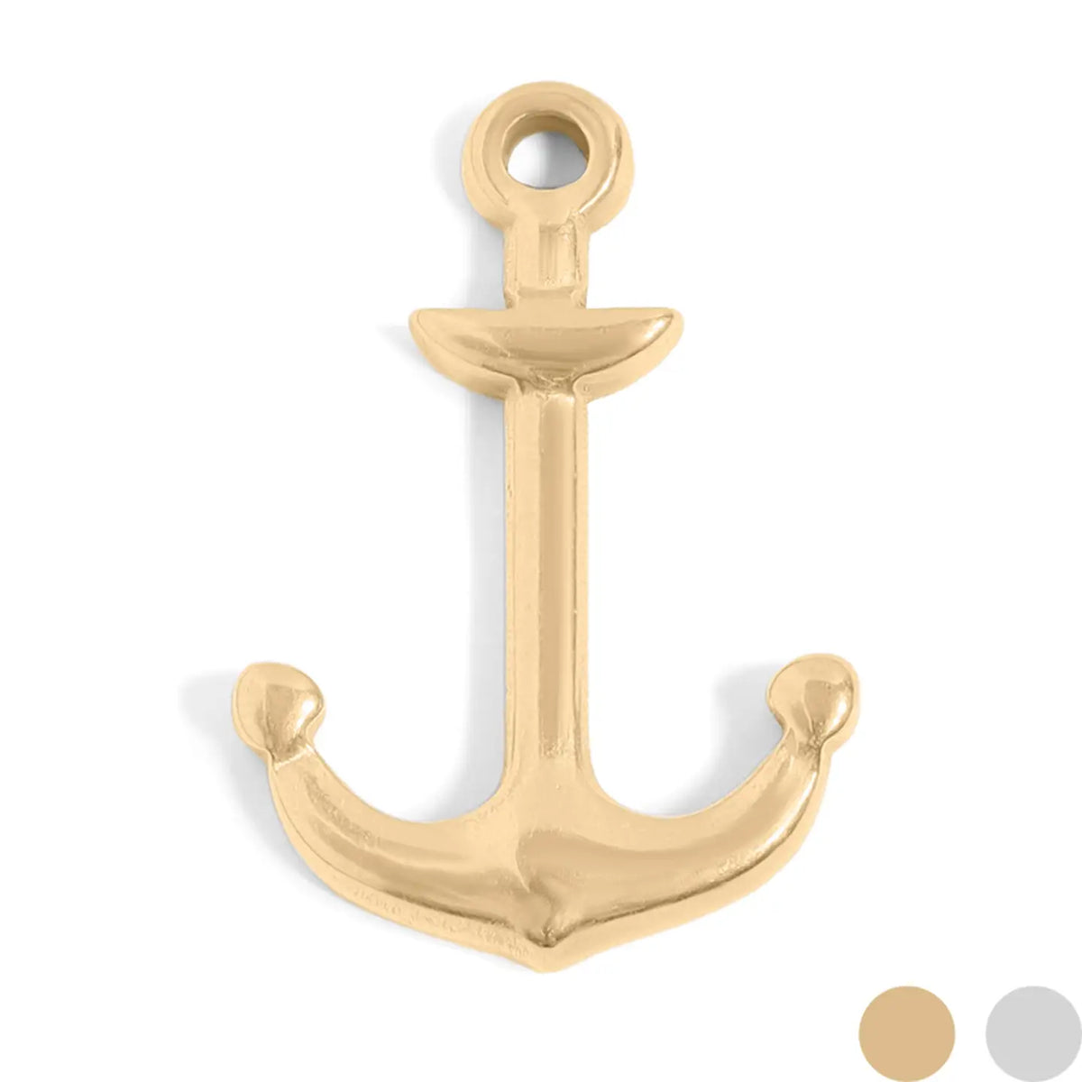 18K Gold Pvd Stainless Steel Anchor Charm