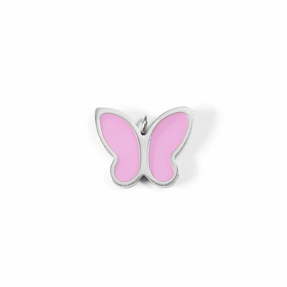 18K Gold PVD Stainless Steel Pink Butterfly Charms