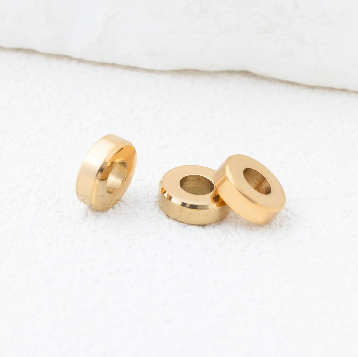 18K PVD Stainless Steel Square Spacer Bead