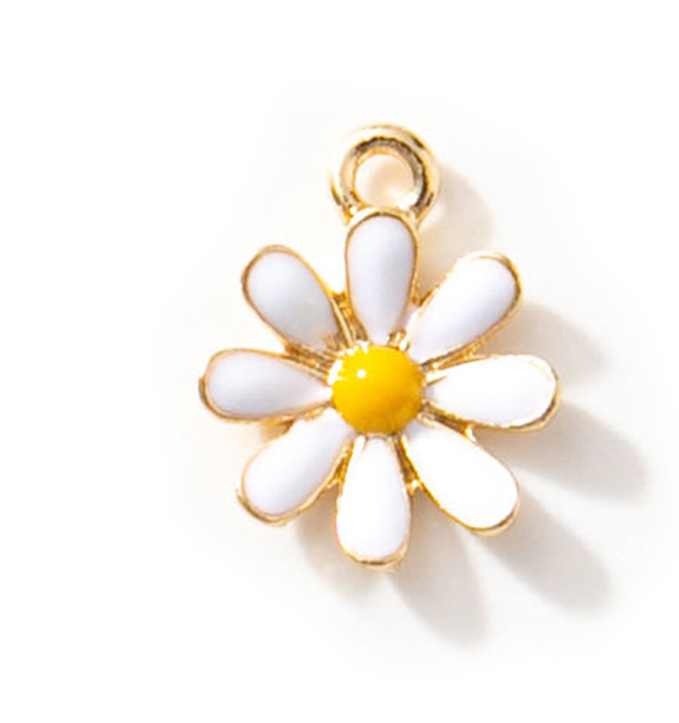 Gold Daisy Charm