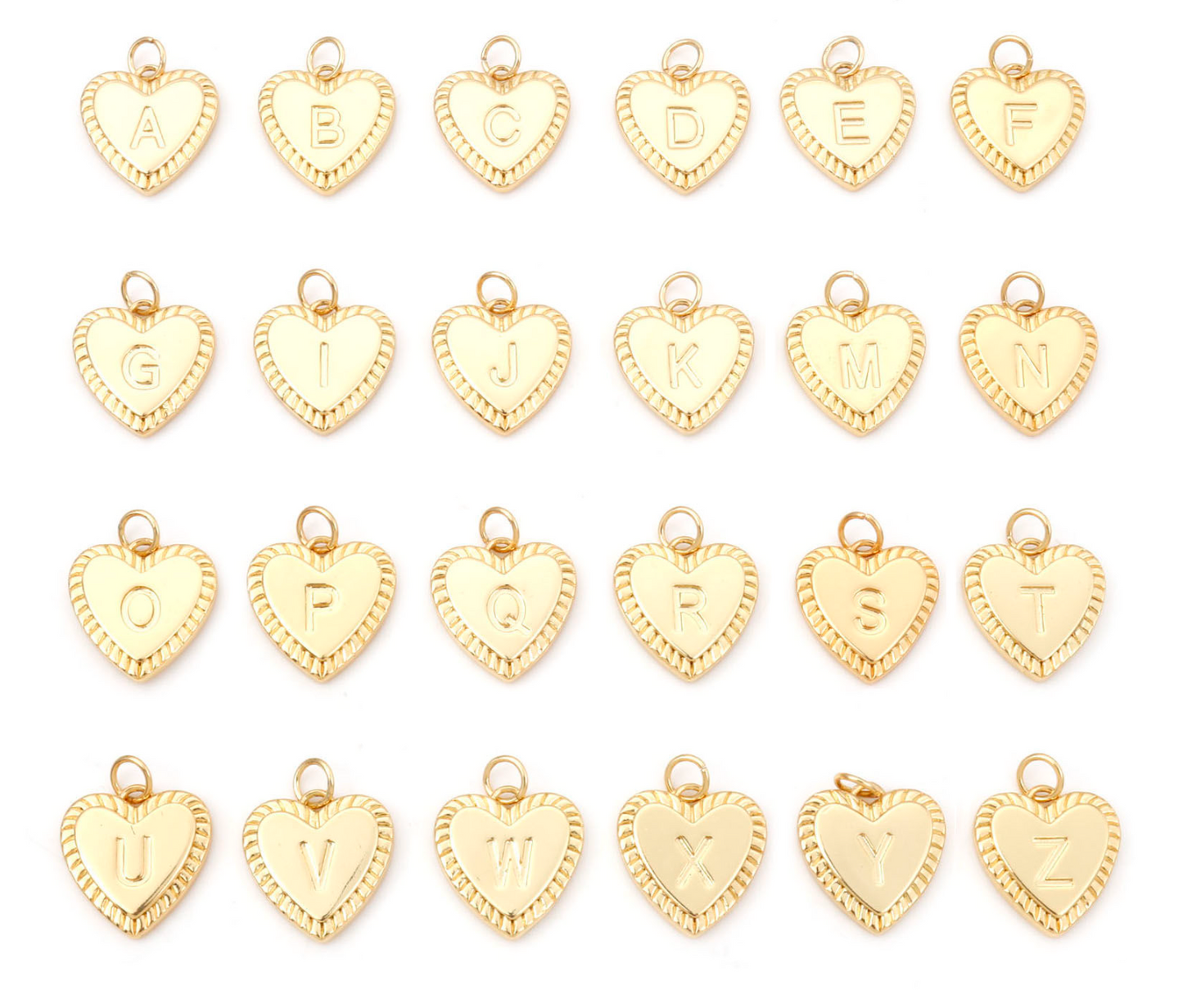 Heart Letters Charm