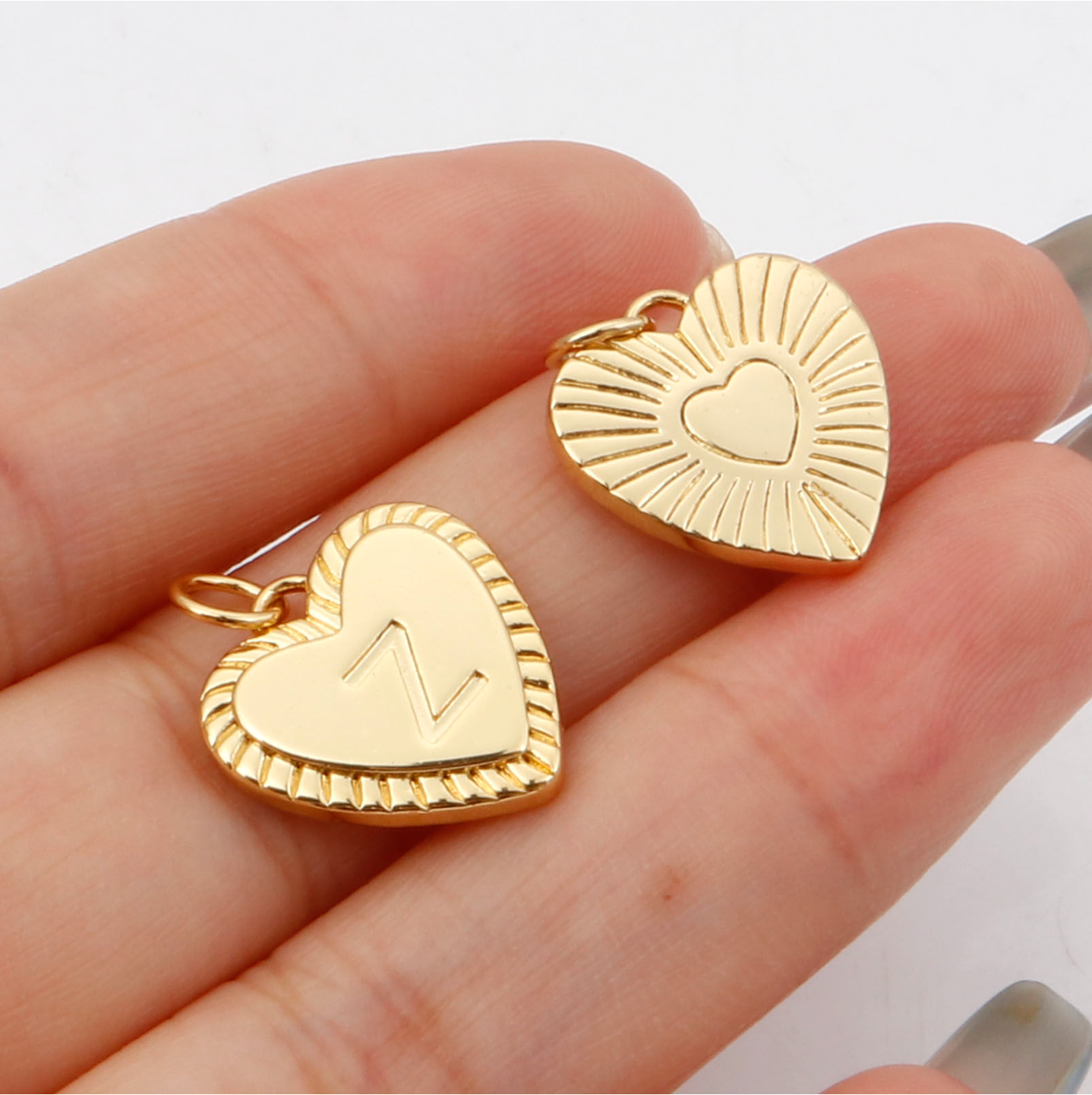 Heart Letters Charm