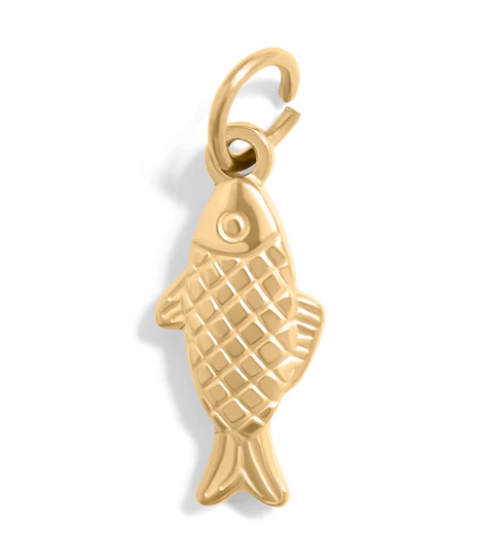 Fish 18K Gold PVD Stainless Steel Charm