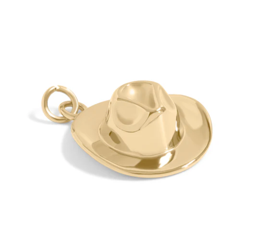 Cowboy Hat 18K Gold PVD Stainless Charm