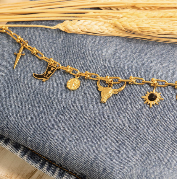 Sword/dagger 18K Gold PVD Stainless Steel Charm