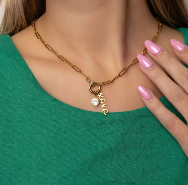 Stainless Steel XOXO Charm