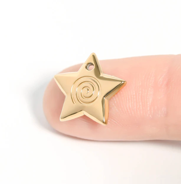 Stainless Steel Star Charm