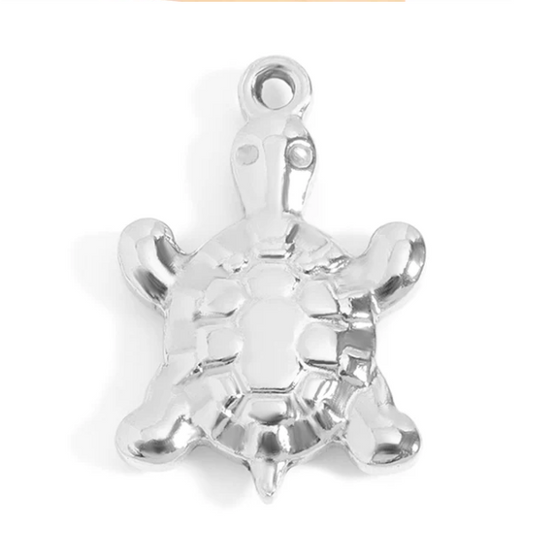 Stainless Steel Turtle Charm