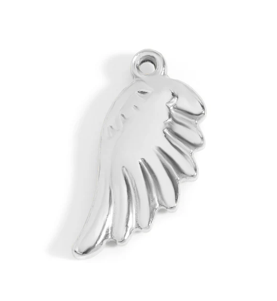 Stainless Steel Wing Charm