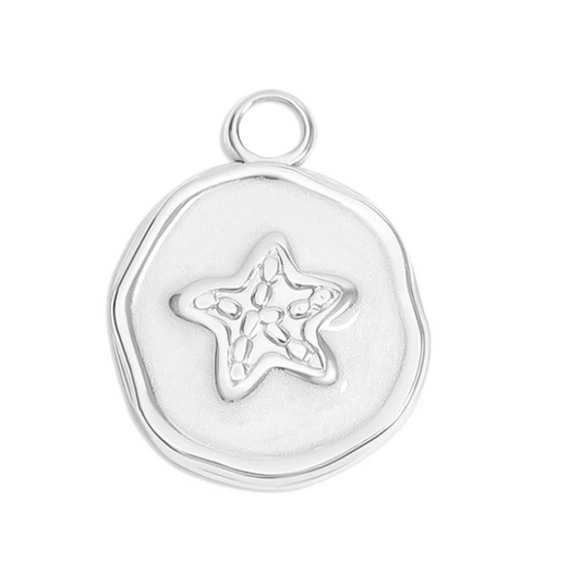 Stainless Steel Starfish Coin Charm