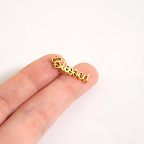 Stainless Steel Blessed Charm