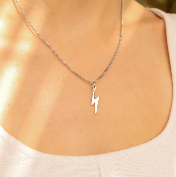 Stainless Steel Lightning Bolt Charm
