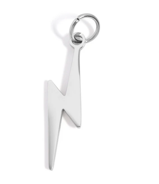 Stainless Steel Lightning Bolt Charm