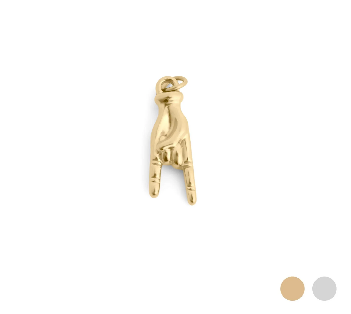 I Love You Hand PVD Charm