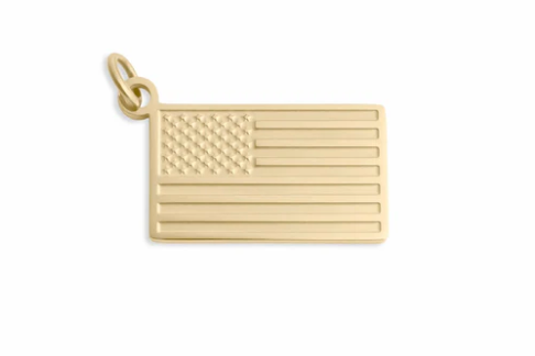 American Flag - 18 K PVD Gold