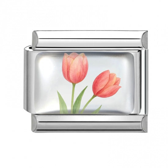 Tulip Stainless Steel Italian Charm