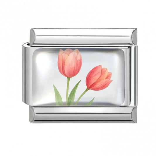 Tulip Stainless Steel Italian Charm
