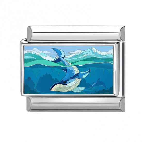 Humpback Whale Stainless Steel Italian Chram