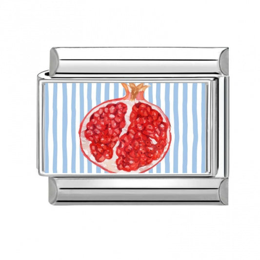 Pomegranate Stainless Steel Italian Charm
