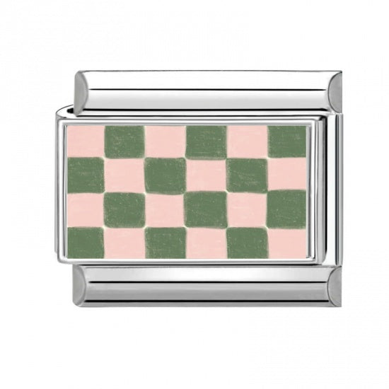 Pink & Green Checkers