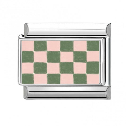 Pink & Green Checkers