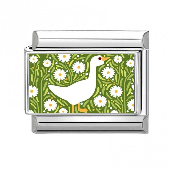 Silly Goose Stainless Steel Italian Charm